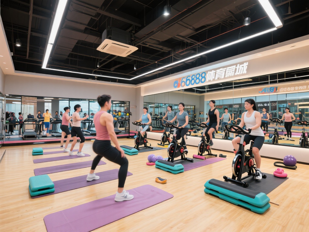 不仅如此，6688体育城还特别开设了团体课程区，提