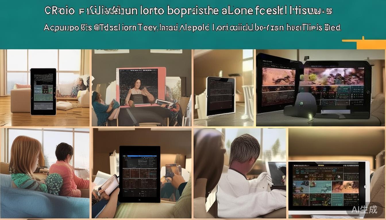 除了智能手机，许多用户还利用平板设备进行观看或互动